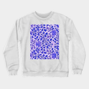 Vintage blue floral pattern Crewneck Sweatshirt